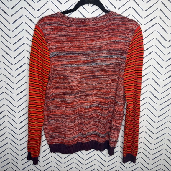 NWOT GAP Cotton Marled Striped Sweater Size Medium - Picture 4 of 6